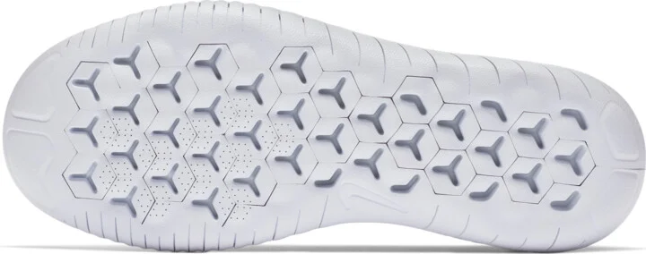 Nike Women's Free Run Flyknit 2018 Running Shoes in White | 942839-100 - Image 2