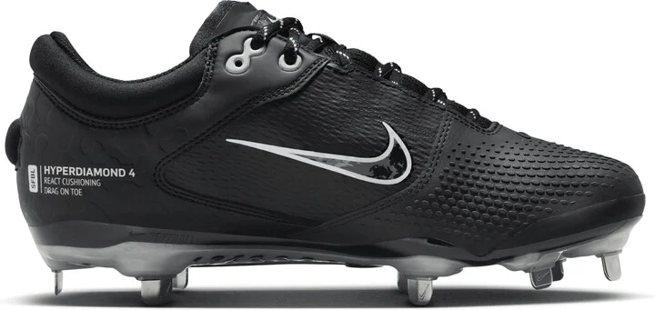 Nike Women's Hyperdiamond 4 Elite Softball Cleats in Black | FZ0923-001 - Image 3