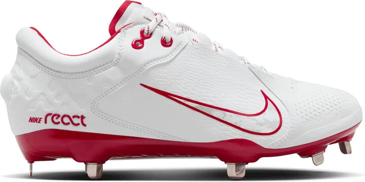 Nike Women's Hyperdiamond 4 Elite Softball Cleats in White | FZ0923-104 - Image 3