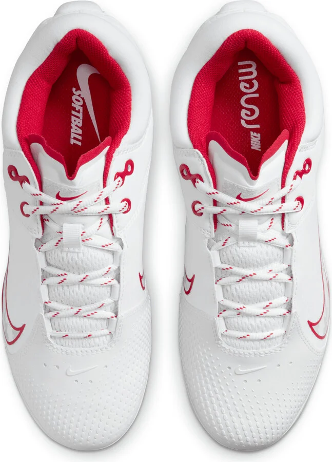 Nike Women's Hyperdiamond 4 Elite Softball Cleats in White | FZ0923-104 - Image 4