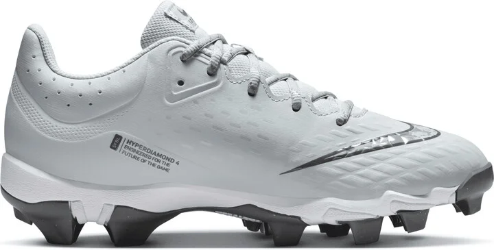 Nike Women's Hyperdiamond 4 Keystone Softball Cleats in Grey | FZ0920-002 - Image 3