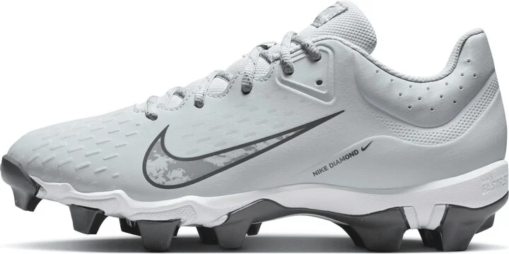 Nike Women's Hyperdiamond 4 Keystone Softball Cleats in Grey | FZ0920-002
