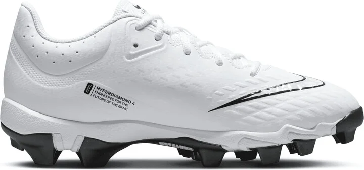 Nike Women's Hyperdiamond 4 Keystone Softball Cleats in White | FZ0920-102 - Image 3