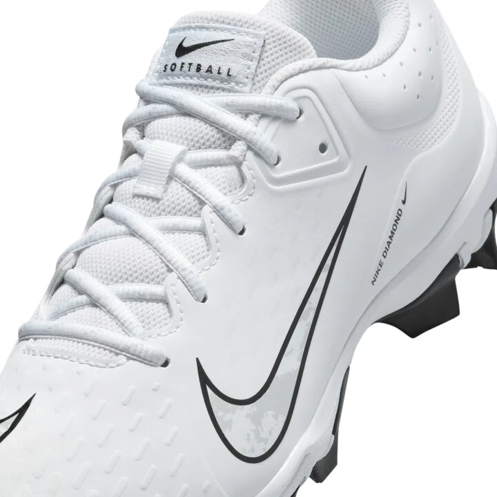 Nike Women's Hyperdiamond 4 Keystone Softball Cleats in White | FZ0920-102 - Image 8