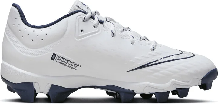 Nike Women's Hyperdiamond 4 Keystone Softball Cleats in White | FZ0920-103 - Image 3