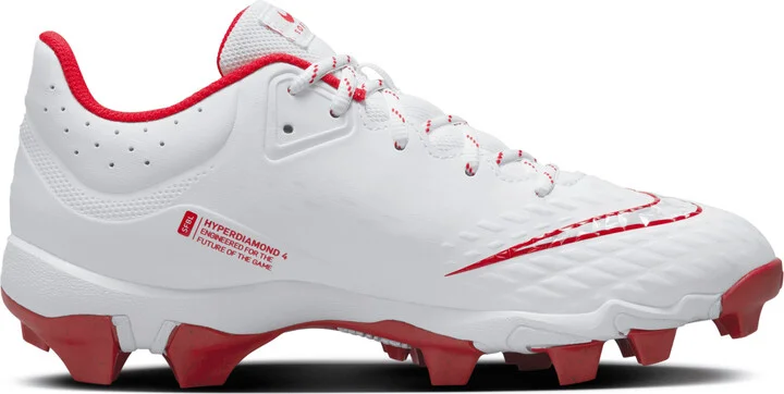Nike Women's Hyperdiamond 4 Keystone Softball Cleats in White | FZ0920-104 - Image 2