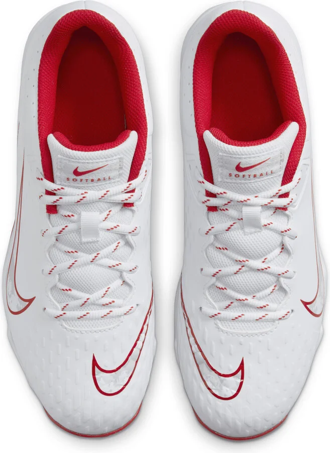 Nike Women's Hyperdiamond 4 Keystone Softball Cleats in White | FZ0920-104 - Image 3