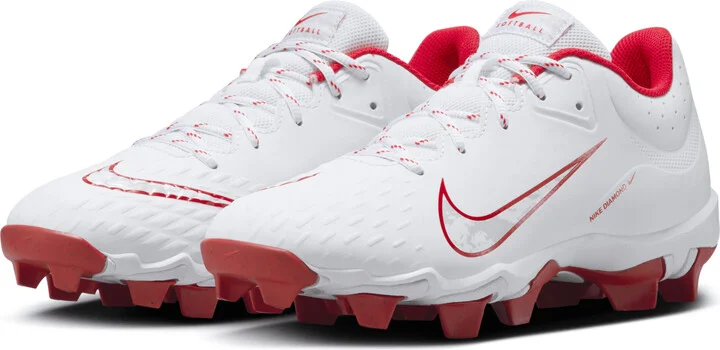 Nike Women's Hyperdiamond 4 Keystone Softball Cleats in White | FZ0920-104 - Image 4