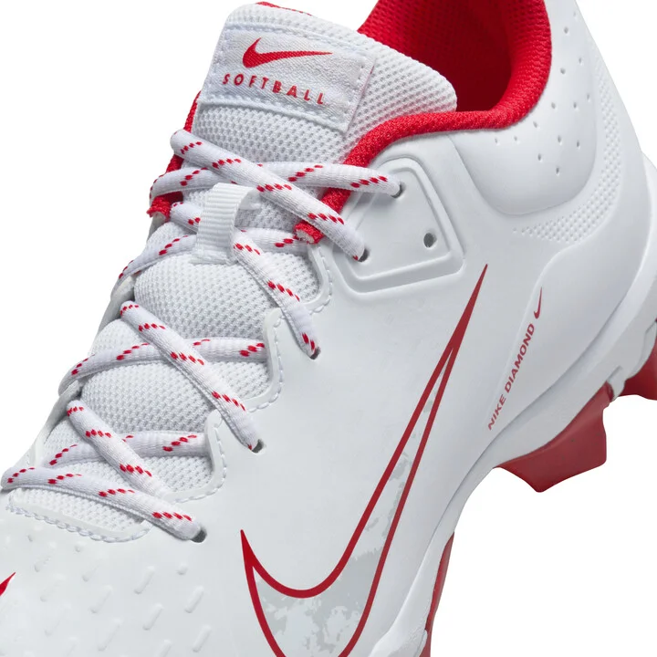Nike Women's Hyperdiamond 4 Keystone Softball Cleats in White | FZ0920-104 - Image 7