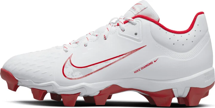 Nike Women's Hyperdiamond 4 Keystone Softball Cleats in White | FZ0920-104