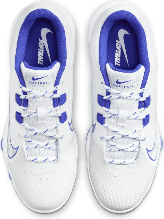 Nike Women's Hyperdiamond 4 Pro MCS Softball Cleats in White | FZ0921-101 - Image 4