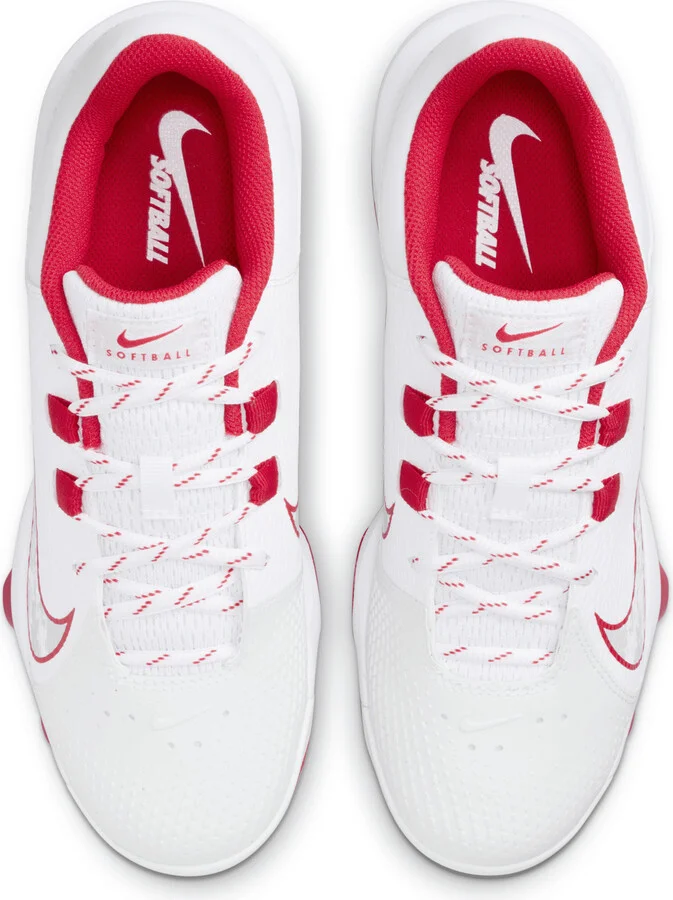 Nike Women's Hyperdiamond 4 Pro MCS Softball Cleats in White | FZ0921-104 - Image 4