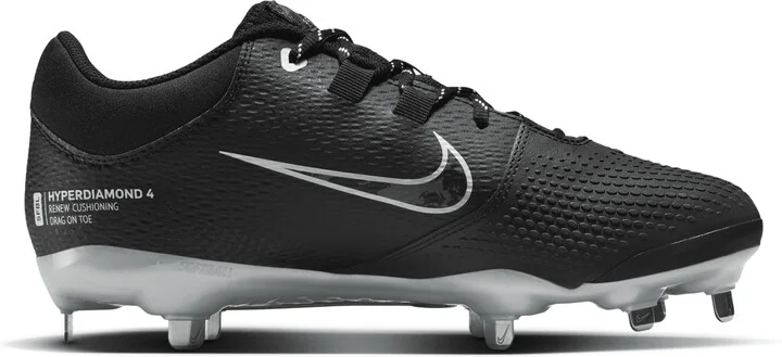 Nike Women's Hyperdiamond 4 Pro Softball Cleats in Black | FZ0922-001 - Image 3