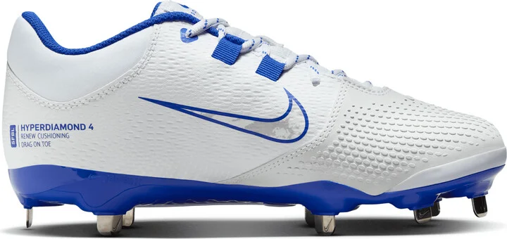 Nike Women's Hyperdiamond 4 Pro Softball Cleats in White | FZ0922-103 - Image 3