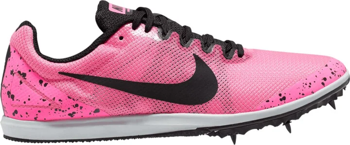 Nike Women's Nike Zoom Rival D 10 Track Spike - Pink Blast/Black/Pure Platinum