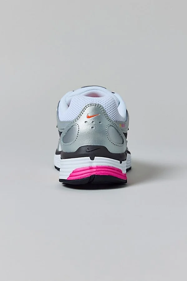 Nike Women's P-6000 Sneaker in White/Metallic Platinum/Hyper Crimson - Image 5
