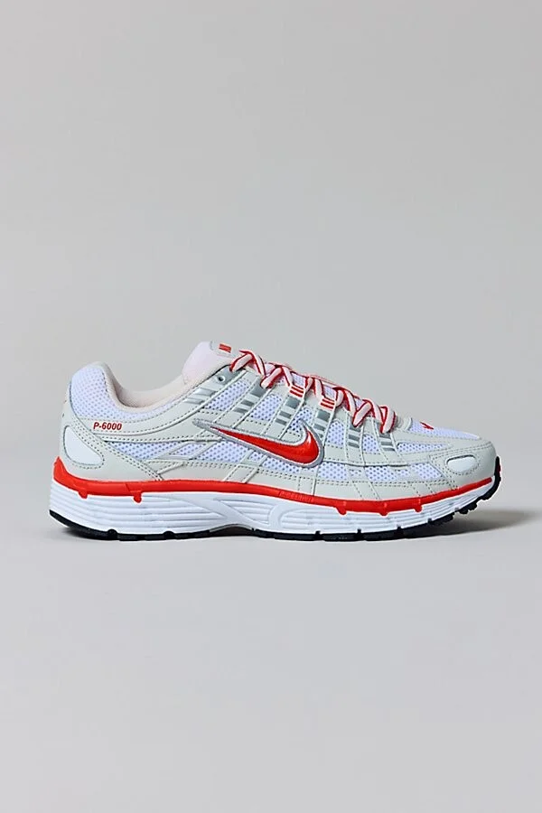 Nike Women's P-6000 Sneaker in White/Metallic Platinum/Hyper Crimson - Image 8
