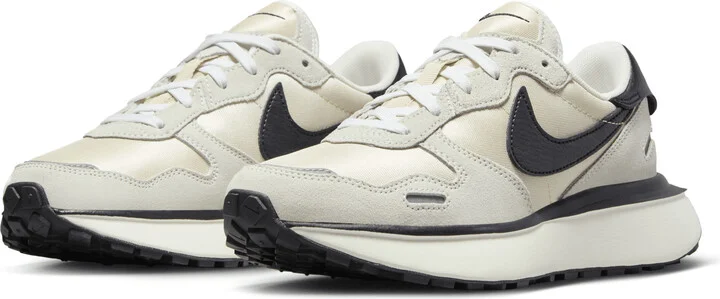 Nike Women's Phoenix Waffle Shoes in White | FD2196-100 - Image 6