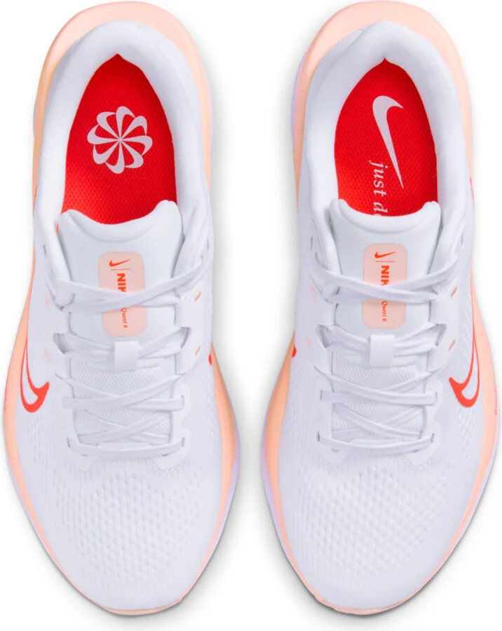 Nike Women's Quest 6 Road Running Shoes in White | FD6034-108 - Image 4
