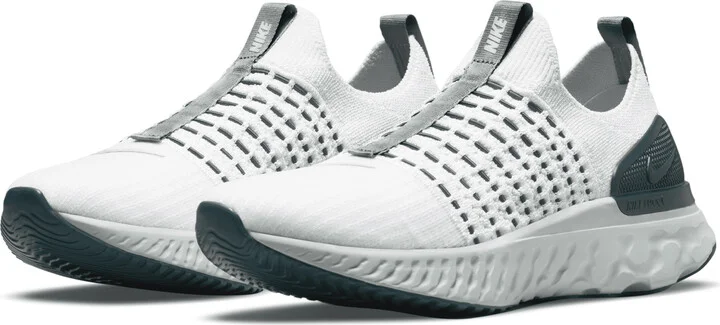 Nike Women's React Phantom Run Flyknit 2 Road Running Shoes in Grey | DO6698-001 - Image 5