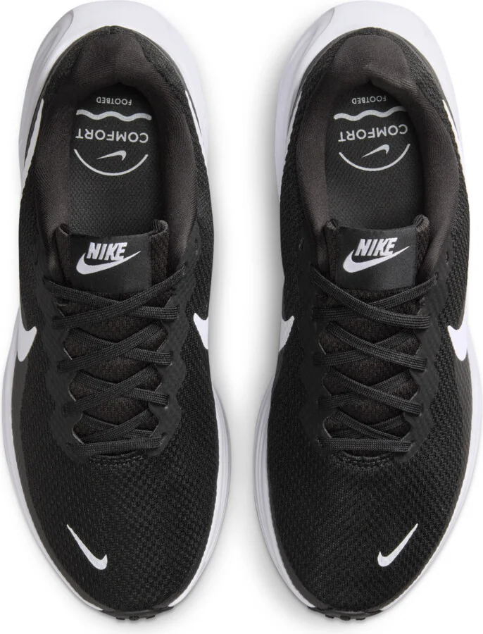 Nike Women's Revolution 8 Road Running Shoes (Extra Wide) in Black | HQ1995-002 - Image 4