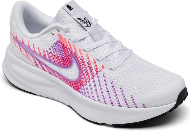 Nike Women's Run Defy All Day Running Sneakers from Finish Line - White, Hydrangeas