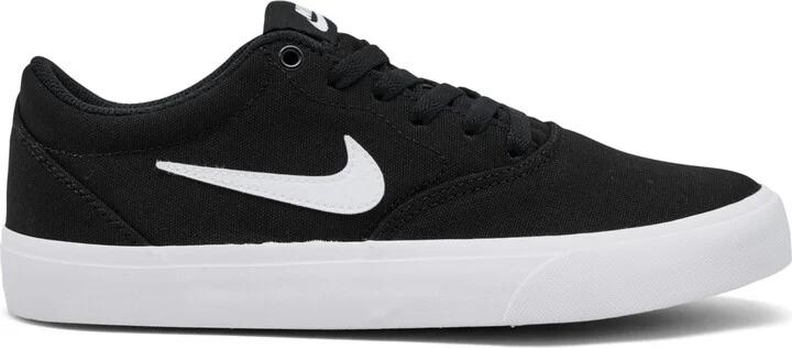 Nike Women's Sb Charge Canvas Casual Skate Sneakers from Finish Line - Black, White - Image 2