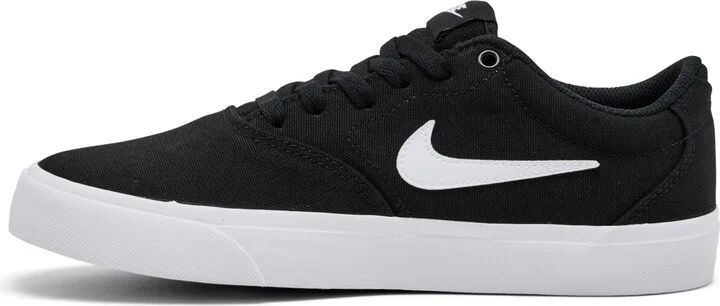Nike Women's Sb Charge Canvas Casual Skate Sneakers from Finish Line - Black, White - Image 3