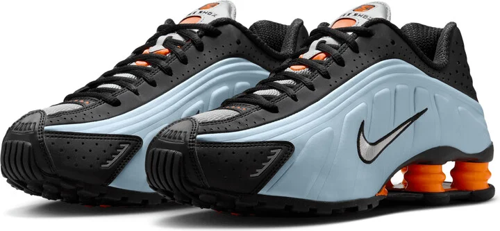Nike Women's Shox R4 Shoes in Blue | AR3565-401 - Image 5