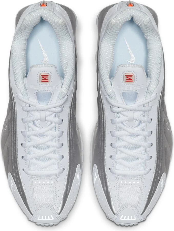 Nike Women's Shox R4 Shoes in White | AR3565-101 - Image 4