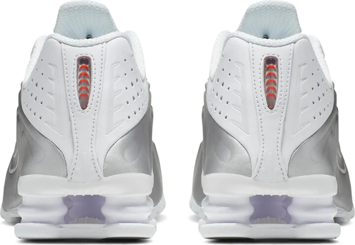Nike Women's Shox R4 Shoes in White | AR3565-101 - Image 6