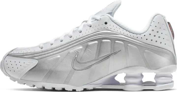 Nike Women's Shox R4 Shoes in White | AR3565-101