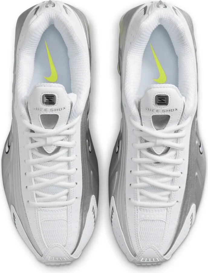 Nike Women's Shox R4 Shoes in White | AR3565-102 - Image 4