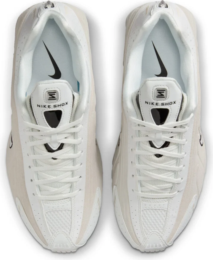 Nike Women's Shox R4 Shoes in White | HQ7739-100 - Image 4