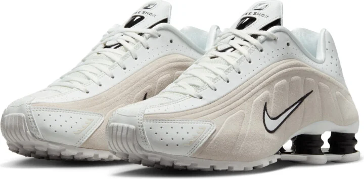 Nike Women's Shox R4 Shoes in White | HQ7739-100 - Image 5