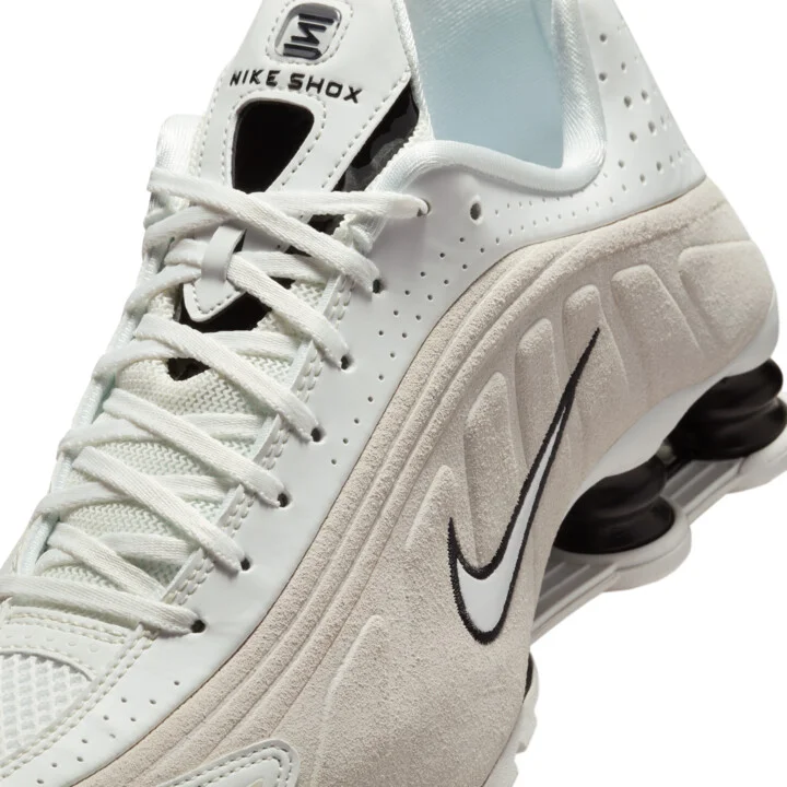 Nike Women's Shox R4 Shoes in White | HQ7739-100 - Image 7
