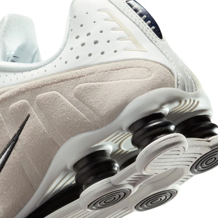 Nike Women's Shox R4 Shoes in White | HQ7739-100 - Image 8