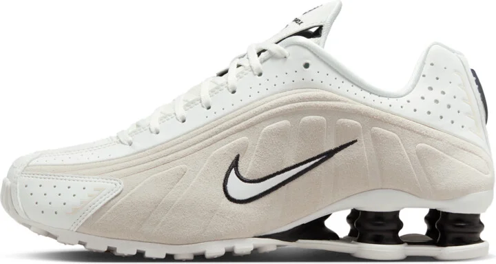 Nike Women's Shox R4 Shoes in White | HQ7739-100