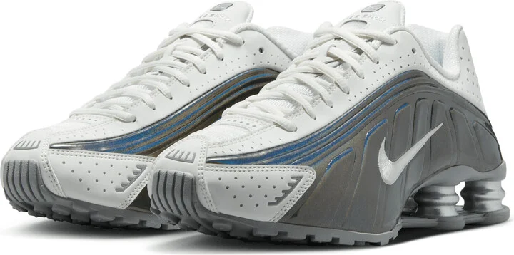 Nike Women's Shox R4 Shoes in White | IB7703-100 - Image 5