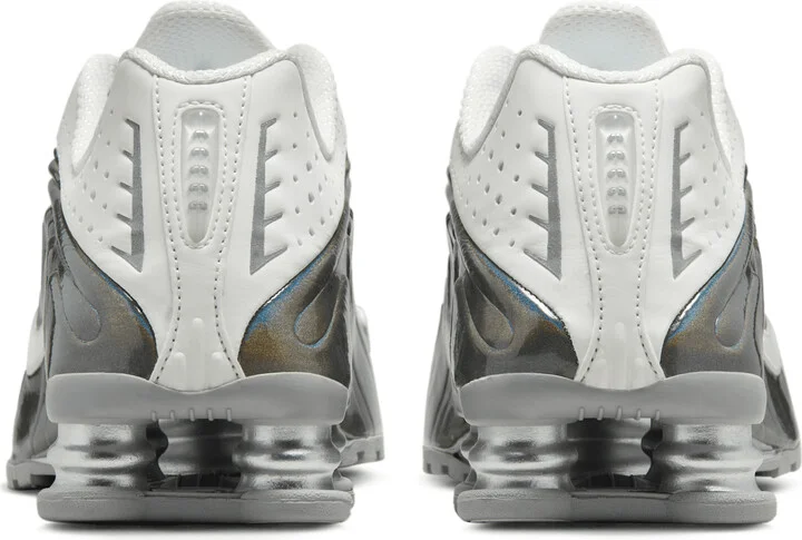 Nike Women's Shox R4 Shoes in White | IB7703-100 - Image 6