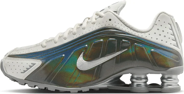 Nike Women's Shox R4 Shoes in White | IB7703-100