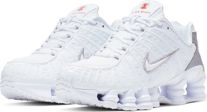 Nike Women's Shox TL Shoes in White | AR3566-100 - Image 5