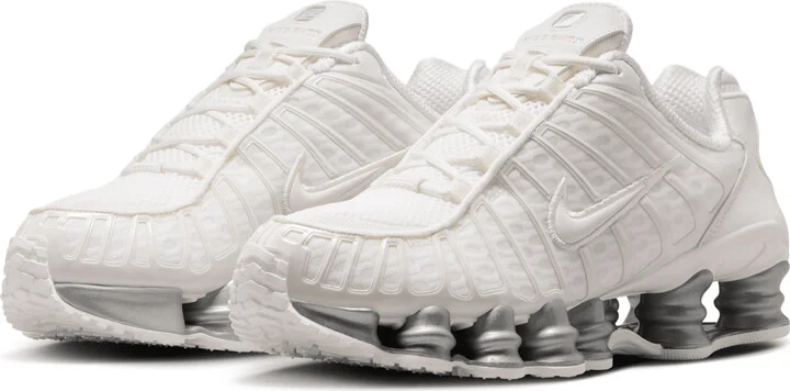 Nike Women's Shox TL Shoes in White | AR3566-103 - Image 5