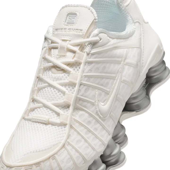 Nike Women's Shox TL Shoes in White | AR3566-103 - Image 7