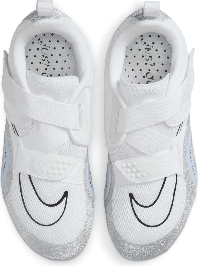 Nike Women's SuperRep Cycle 2 NN Premium Cycling Shoes with Metallic Accents in White | FZ2117-100 - Image 4
