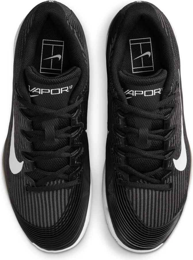 Nike Women's Vapor 12 Clay Court Tennis Shoes in Black | HQ6027-001 - Image 4