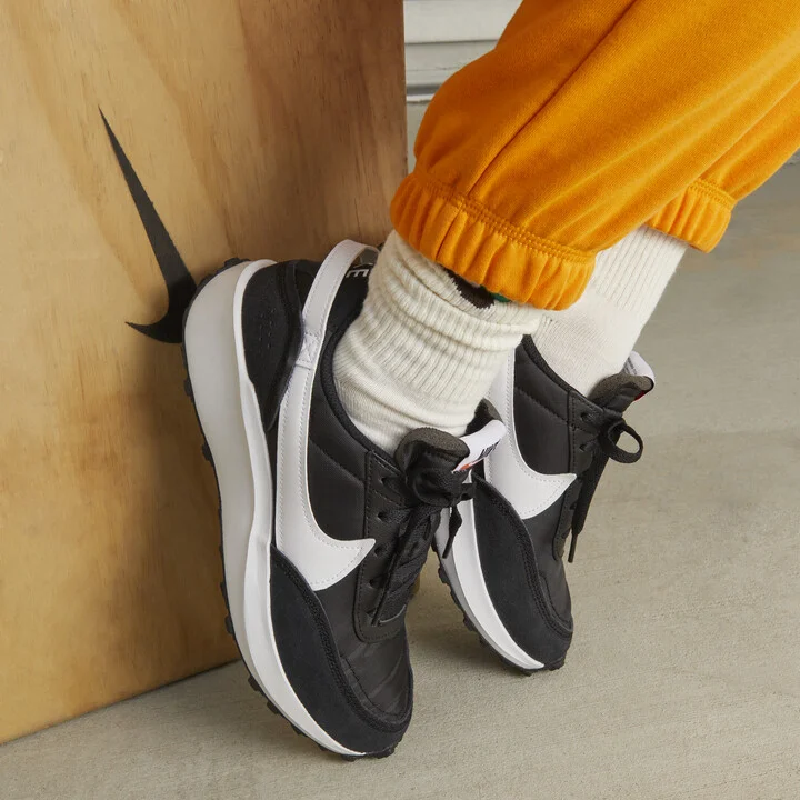 Nike Women's Waffle Debut Shoes in Black | DH9523-002 - Image 2