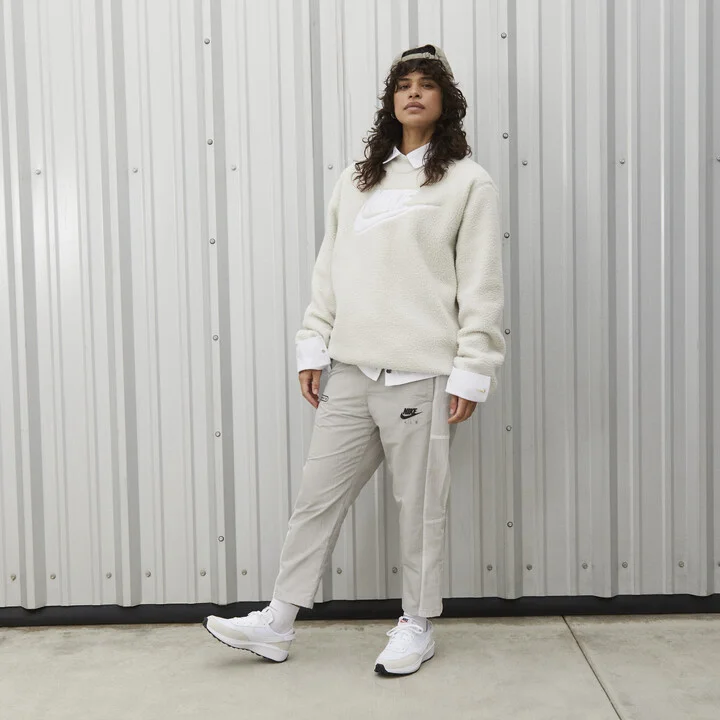 Nike Women's Waffle Debut Shoes in White | DH9523-100 - Image 10