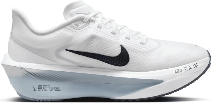 Nike Women's Zoom Fly 6 Road Racing Shoes in White | FN8455-104 - Image 3