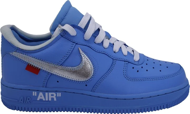 Nike x Off-White Air Force 1 Low '07 "MCA University Blue" Sneakers in Blue Leather